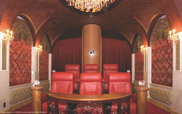 Home Theater, Large Screen, Movie Seating, Lighting